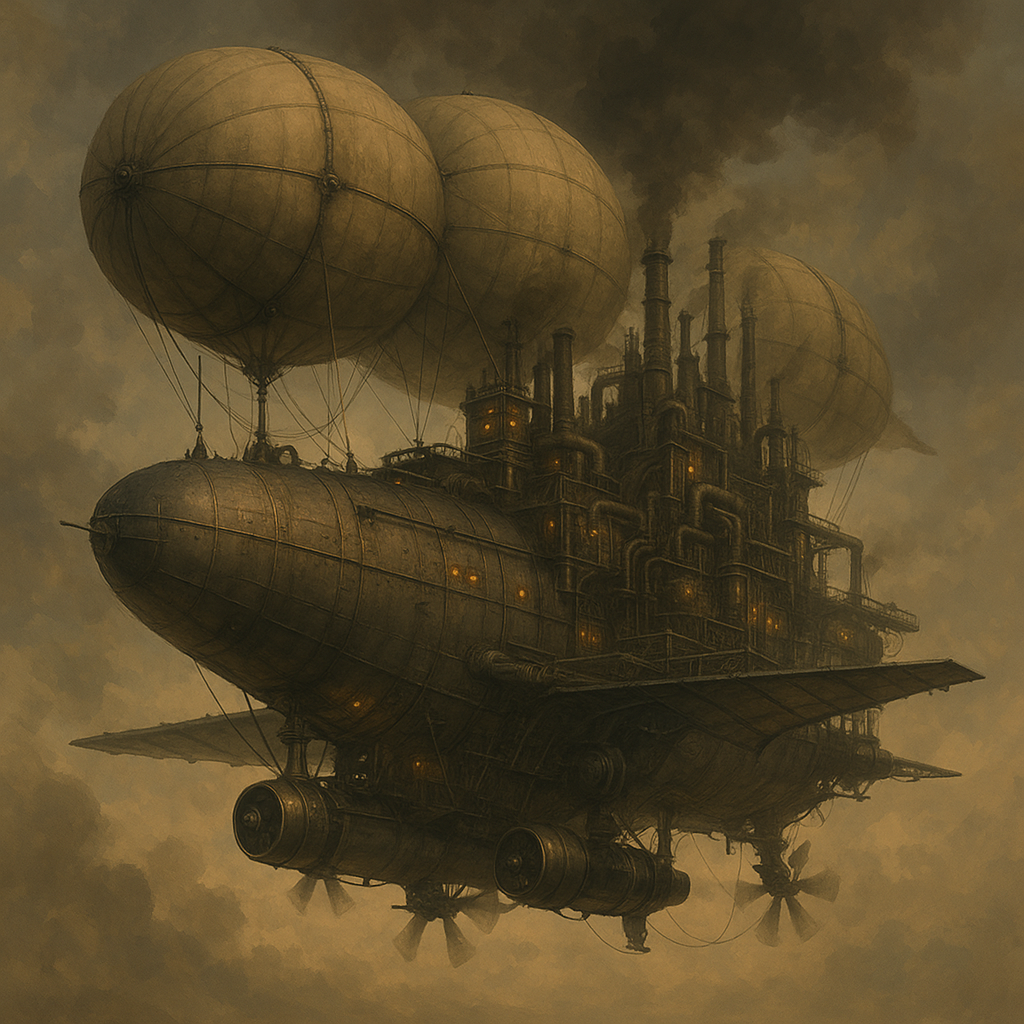 Cover art for Firmament (dieselpunk graphic novel)